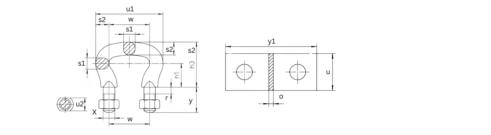 DIN 5699 shackle dimension drawing