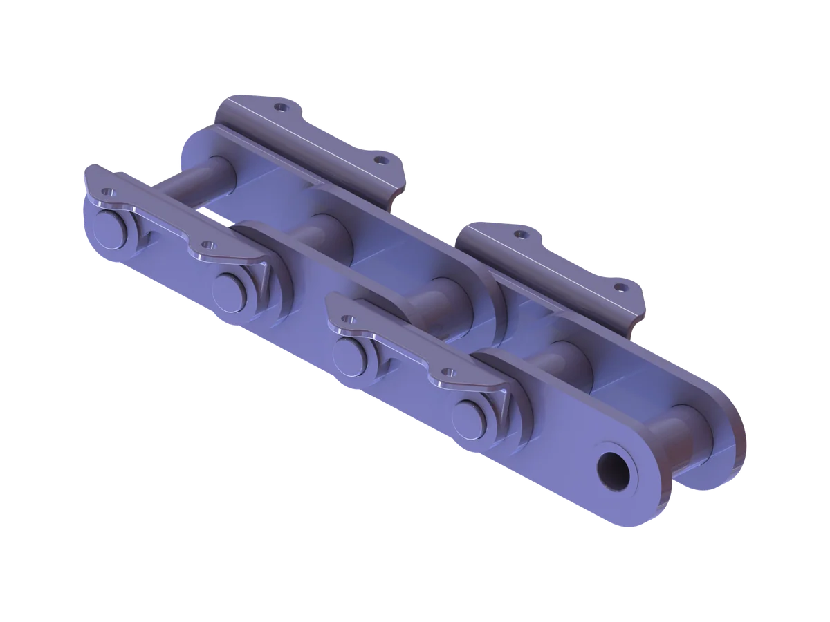 Chain with welded lugs