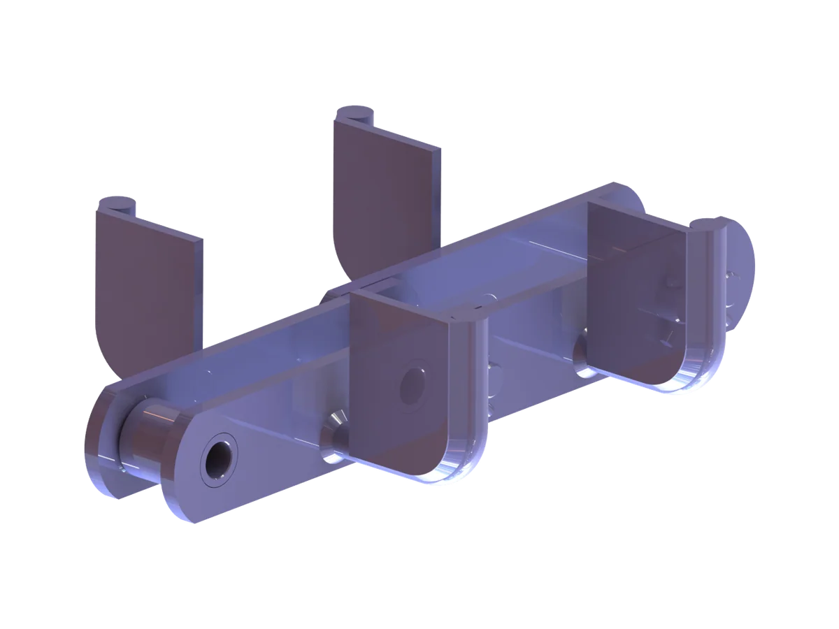 Chain with side flights