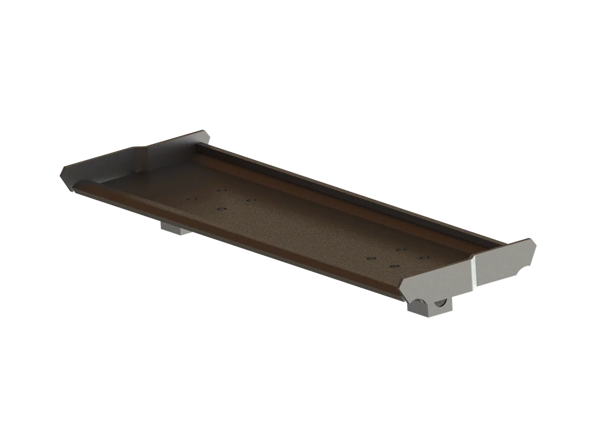 Conveyor pan with mounting bracket