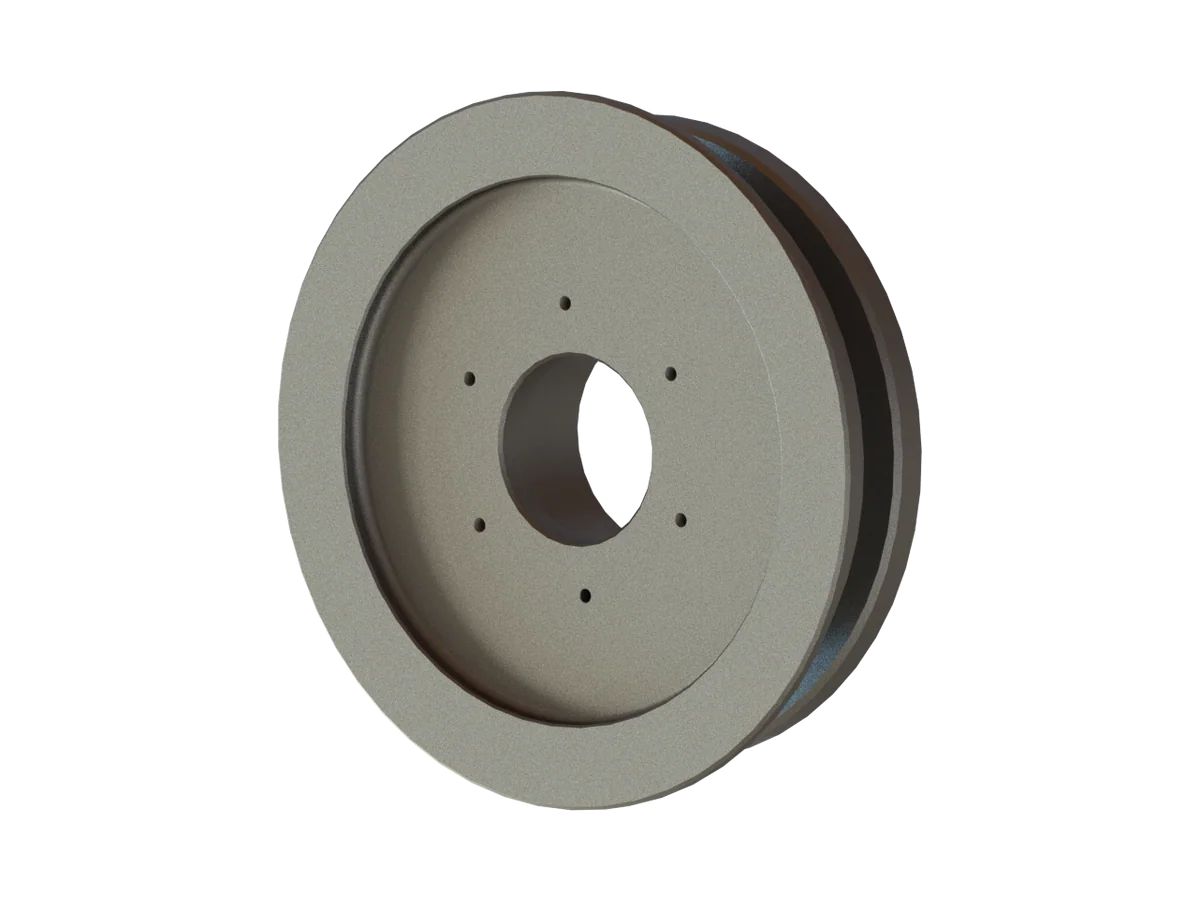 Submerged overhanging idler wheel
