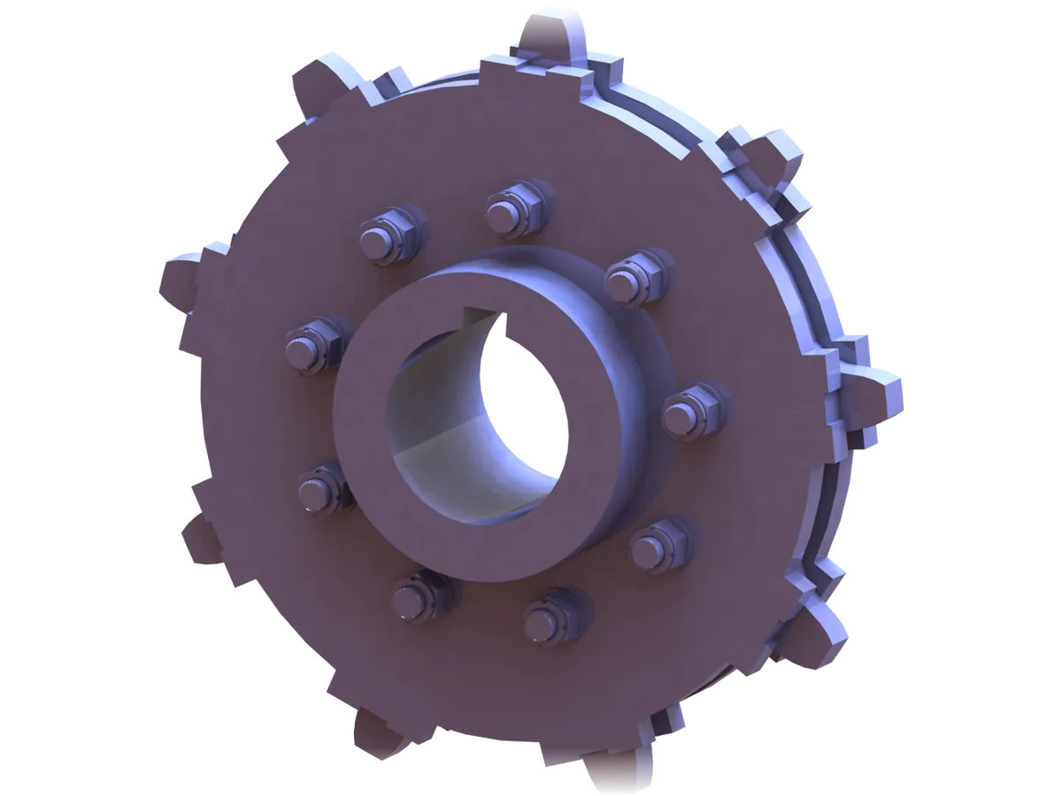 Tripartite sprocket
