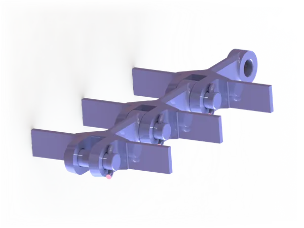 Chain with cross flights