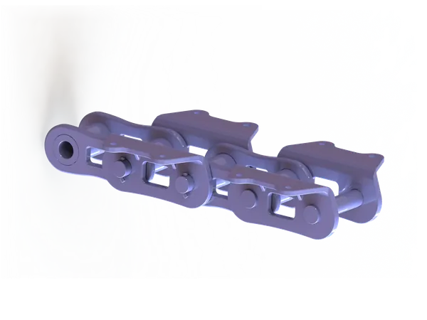 Forged chain with wing attachments