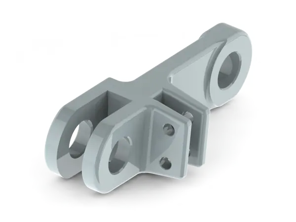 Fork link with tongue