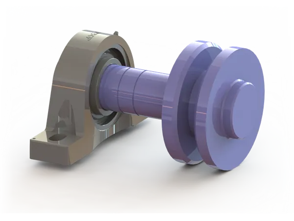 Support roller with plummer block