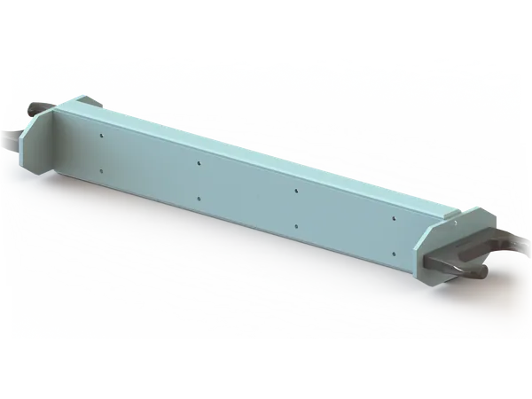 Flat scraper bar with forged end connectors