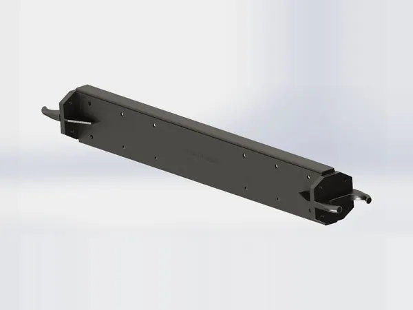 Heavy scraper bar with hooked connectors