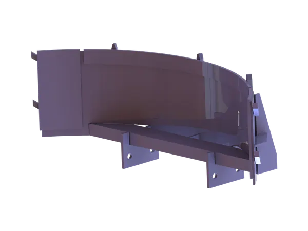 Curved scraper blade