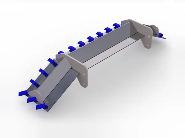 Scraper blade with bolt-on teeth