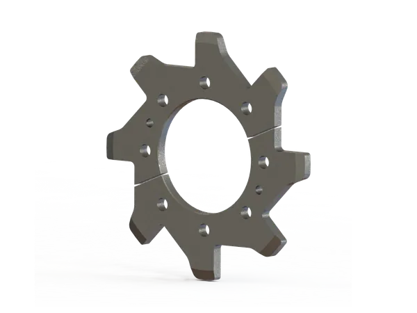 Segmented head sprocket