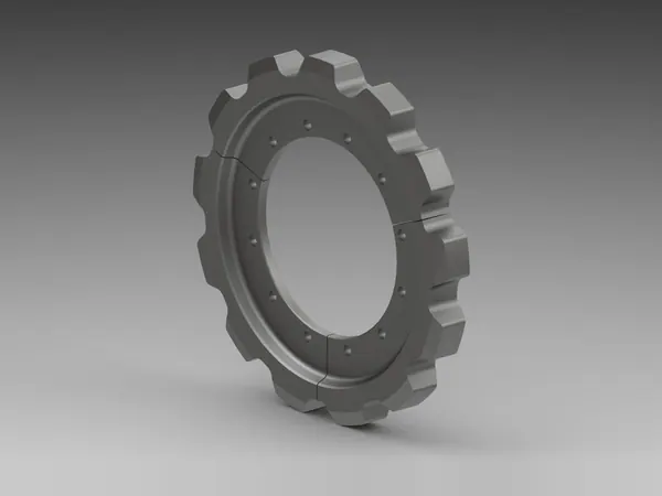 Segmented sprocket ring