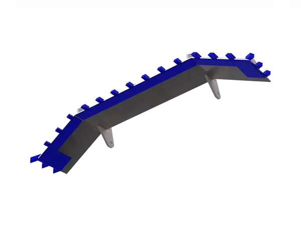 Shovel-type scraper blade