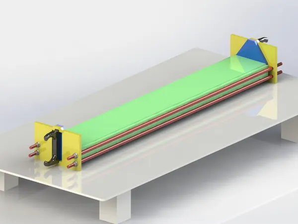 Welding fixture for scraper bars