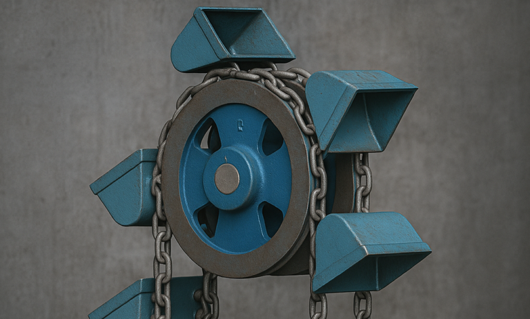 Bucket Elevator with round chain